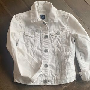 Gap Kids white denim jacket